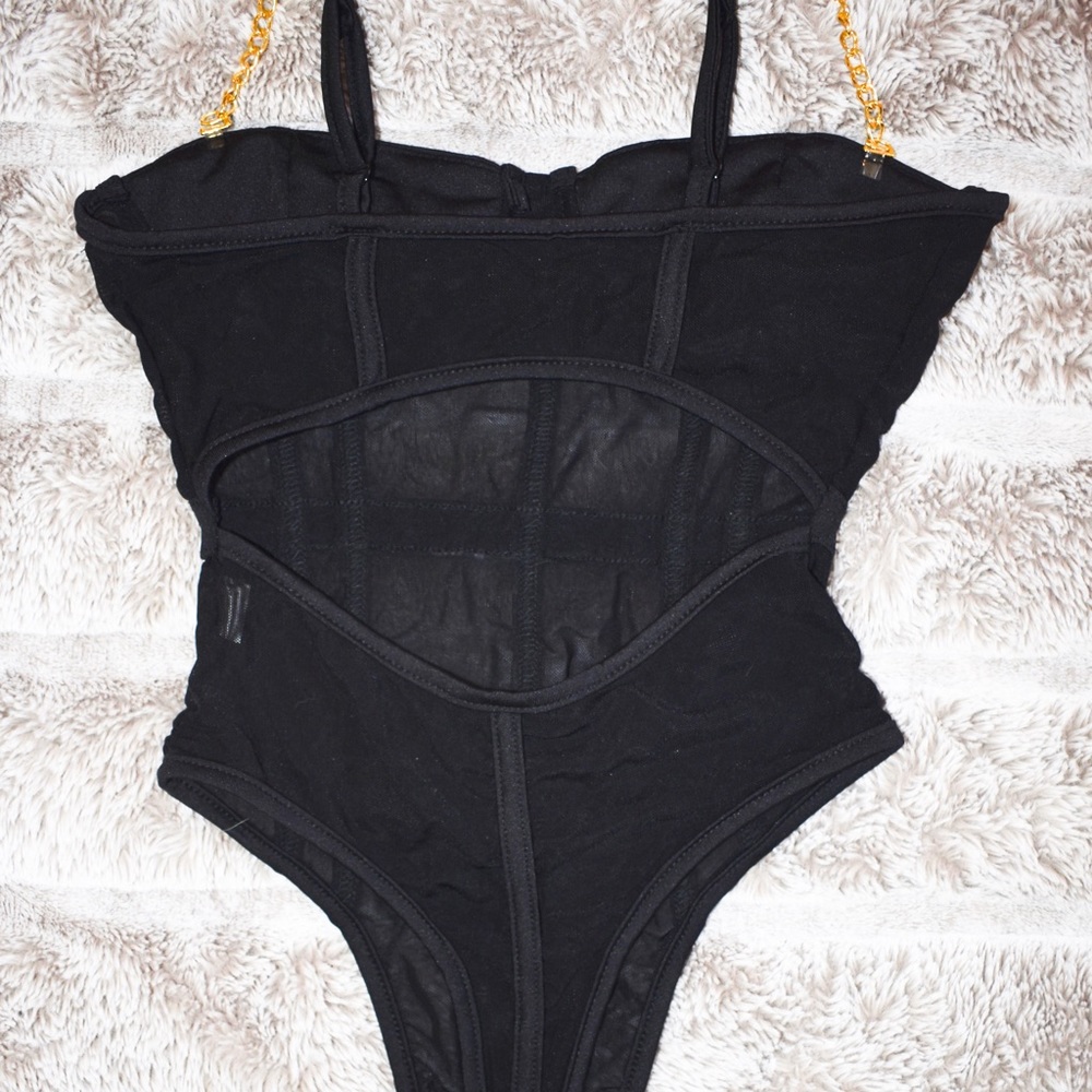 Bad Bitch: Black Sheer Bodysuit - Picture 6 of 7